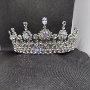 Silver & Rhinestone Snow Beauty Crown